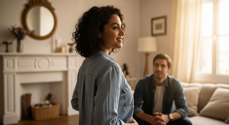 A couple rekindling their spark, illustrating how one small change can make your partner miss you again.