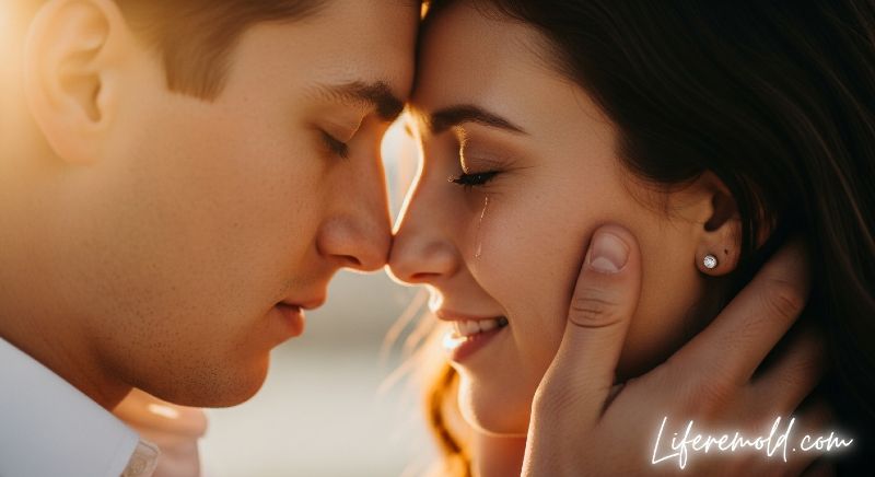 How to know he loves you truly - intimate moment showing genuine deep love and emotional connection