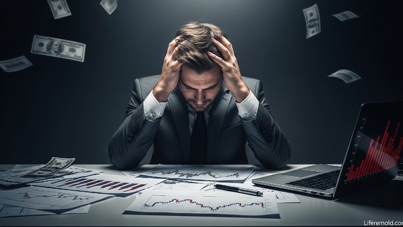 Stressed investor facing massive financial losses from Dapper Development lawsuit holding head in despair